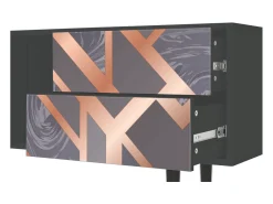 Móvel De Tv* Mueble de TV - 170х69х48 cm - T1 - Taupe Anatomy, Antracite Cinza antracite