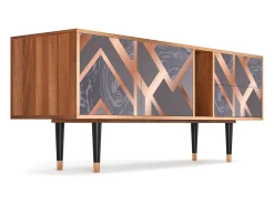 Best Mueble de TV - 170х69х48 cm - T1 - Taupe Anatomy, Nogueira Castanho