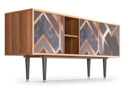Mueble de TV - 150х69х41 cm - T5 - Taupe Anatomy, Nogueira^ Móvel De Tv