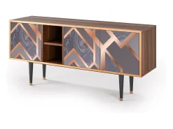 Mueble de TV - 150х69х41 cm - T5 - Taupe Anatomy, Nogueira^ Móvel De Tv