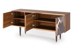 Mueble de TV - 150х69х41 cm - T5 - Taupe Anatomy, Nogueira^ Móvel De Tv