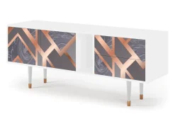 Móvel De Tv| Mueble de TV - 170х69х48 cm - T1 - Taupe Anatomy, Branco Bege