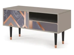 Móvel De Tv| Mueble de TV - 115х59х48 cm - T3 - Taupe Anatomy, Areia Bege