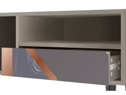 Móvel De Tv| Mueble de TV - 115х59х48 cm - T3 - Taupe Anatomy, Areia Bege