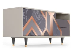 Mueble de TV - 125х56х41 cm - T7 - Taupe Anatomy, Areia^ Móvel De Tv