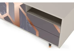 Mueble de TV - 125х56х41 cm - T7 - Taupe Anatomy, Areia^ Móvel De Tv