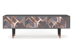 Móvel De Tv| Mueble de TV - 170х59х48 cm - T4 - Taupe Anatomy, Antracite Cinza antracite
