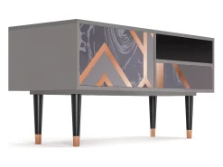 Best Mueble de TV - 115х59х48 cm - T3 - Taupe Anatomy, Cinza Cinzento