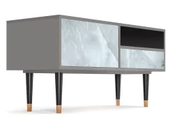 Móvel De Tv* Mueble de TV - 115х59х48 cm - T3 - The Onyx, Cinza Cinzento