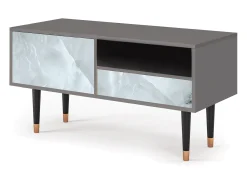 Móvel De Tv* Mueble de TV - 115х59х48 cm - T3 - The Onyx, Cinza Cinzento