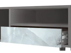 Móvel De Tv* Mueble de TV - 115х59х48 cm - T3 - The Onyx, Cinza Cinzento