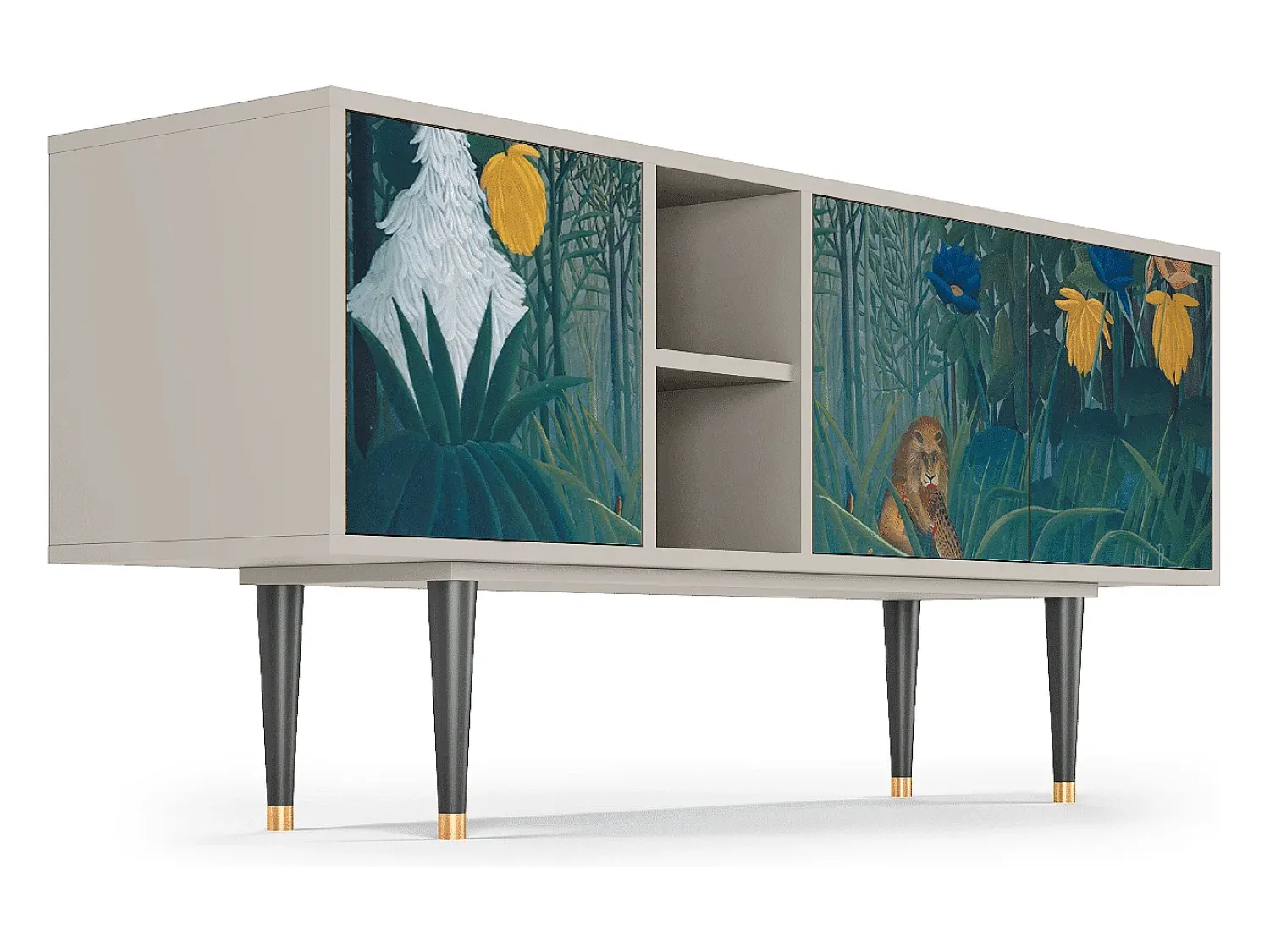 Online Mueble de TV - 150х69х41 cm - T5 - The Repast of the Lion, Areia Bege