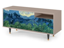 Móvel De Tv| Mueble de TV - 125х56х41 cm - T7 - The Oil Trees, Latte Bege