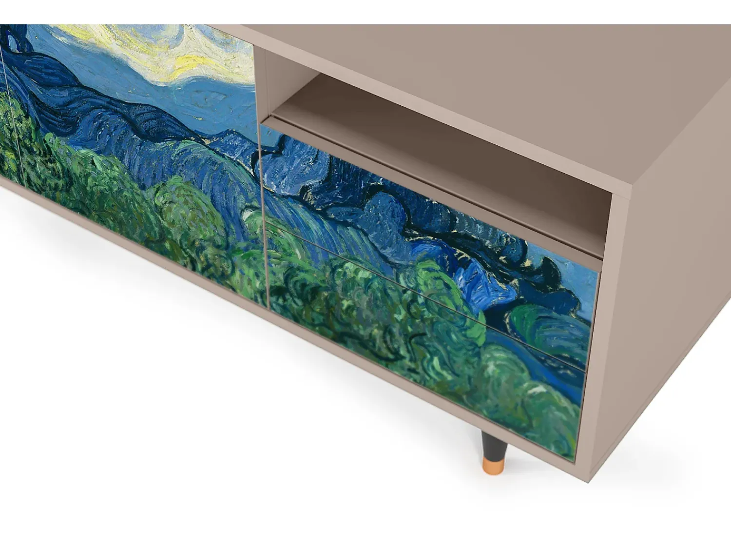 Móvel De Tv| Mueble de TV - 125х56х41 cm - T7 - The Oil Trees, Latte Bege
