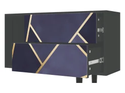 Móvel De Tv* Mueble de TV - 170х69х48 cm - T1 - The Amethyst, Antracite Cinza antracite