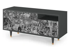 Móvel De Tv| Mueble de TV - 125х56х41 cm - T7 - The Festival of Saint, Antracite Cinza antracite
