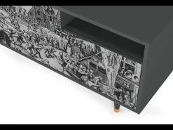 Móvel De Tv| Mueble de TV - 125х56х41 cm - T7 - The Festival of Saint, Antracite Cinza antracite