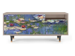 New Mueble de TV - 125х56х41 cm - T7 - The water lily pond , Latte Bege