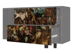 Móvel De Tv| Mueble de TV - 170х69х48 cm - T1 - The Fall, Cinza Cinzento
