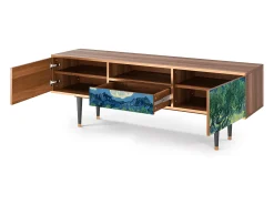 Hot Mueble de TV - 170х59х41 cm - T6 - The Oil Trees, Nogueira Castanho