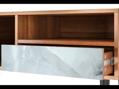 Móvel De Tv* Mueble de TV - 115х59х48 cm - T3 - The Onyx, Nogueira Castanho
