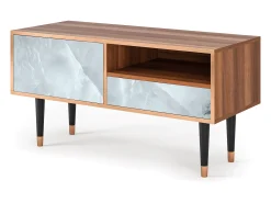 Móvel De Tv* Mueble de TV - 115х59х48 cm - T3 - The Onyx, Nogueira Castanho