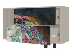Móvel De Tv* Mueble de TV - 170х69х48 cm - T1 - The Maiden by Klimt, Areia Bege