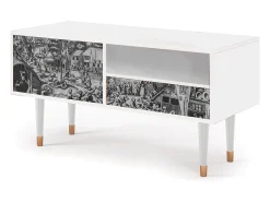 Outlet Mueble de TV - 115х59х48 cm - T3 - The Festival of Saint, Branco Bege