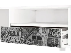 Outlet Mueble de TV - 115х59х48 cm - T3 - The Festival of Saint, Branco Bege