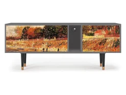 Móvel De Tv| Mueble de TV - 170х69х48 cm - T1 - The Banks, Cinza Cinzento