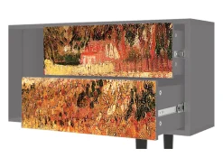 Móvel De Tv| Mueble de TV - 170х69х48 cm - T1 - The Banks, Cinza Cinzento