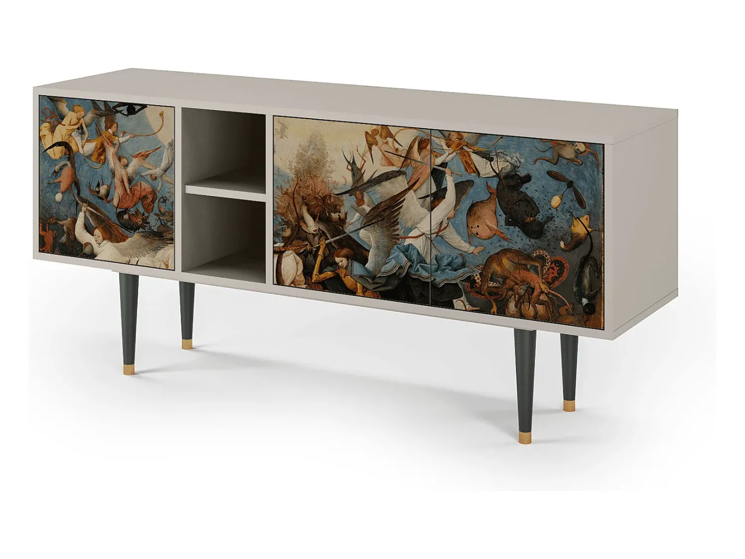 Móvel De Tv| Mueble de TV - 150х69х41 cm - T5 - The Fall, Areia Bege