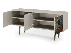 Móvel De Tv| Mueble de TV - 150х69х41 cm - T5 - The Fall, Areia Bege