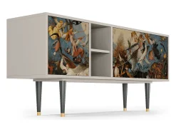 Móvel De Tv| Mueble de TV - 150х69х41 cm - T5 - The Fall, Areia Bege