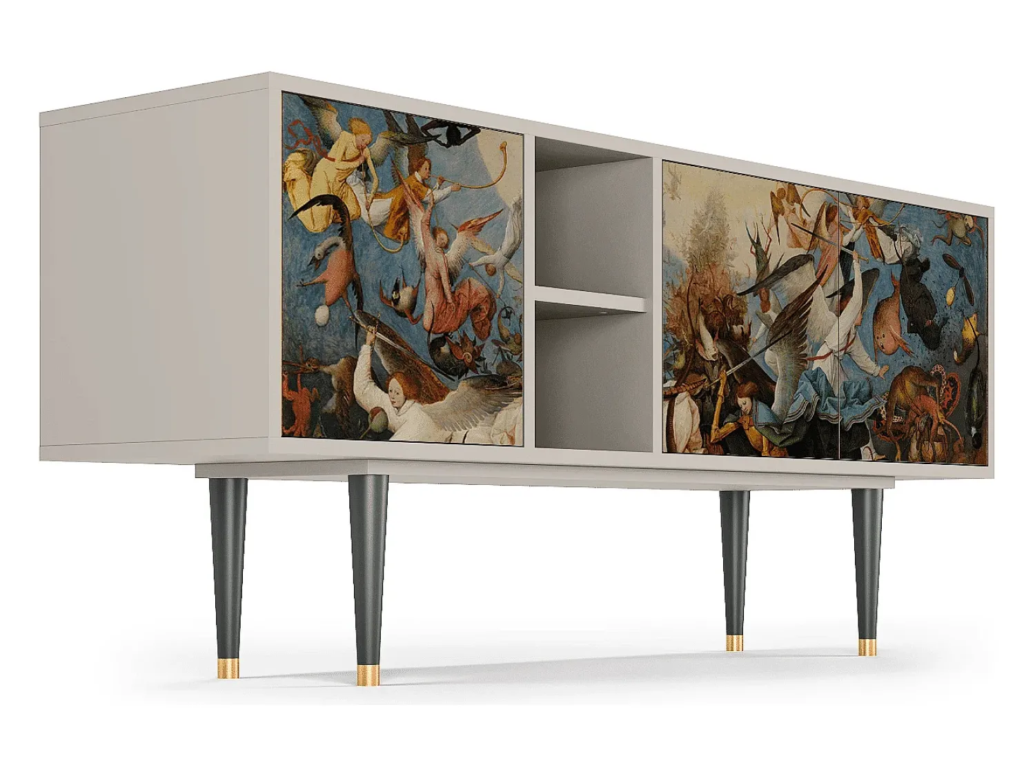 Móvel De Tv| Mueble de TV - 150х69х41 cm - T5 - The Fall, Areia Bege