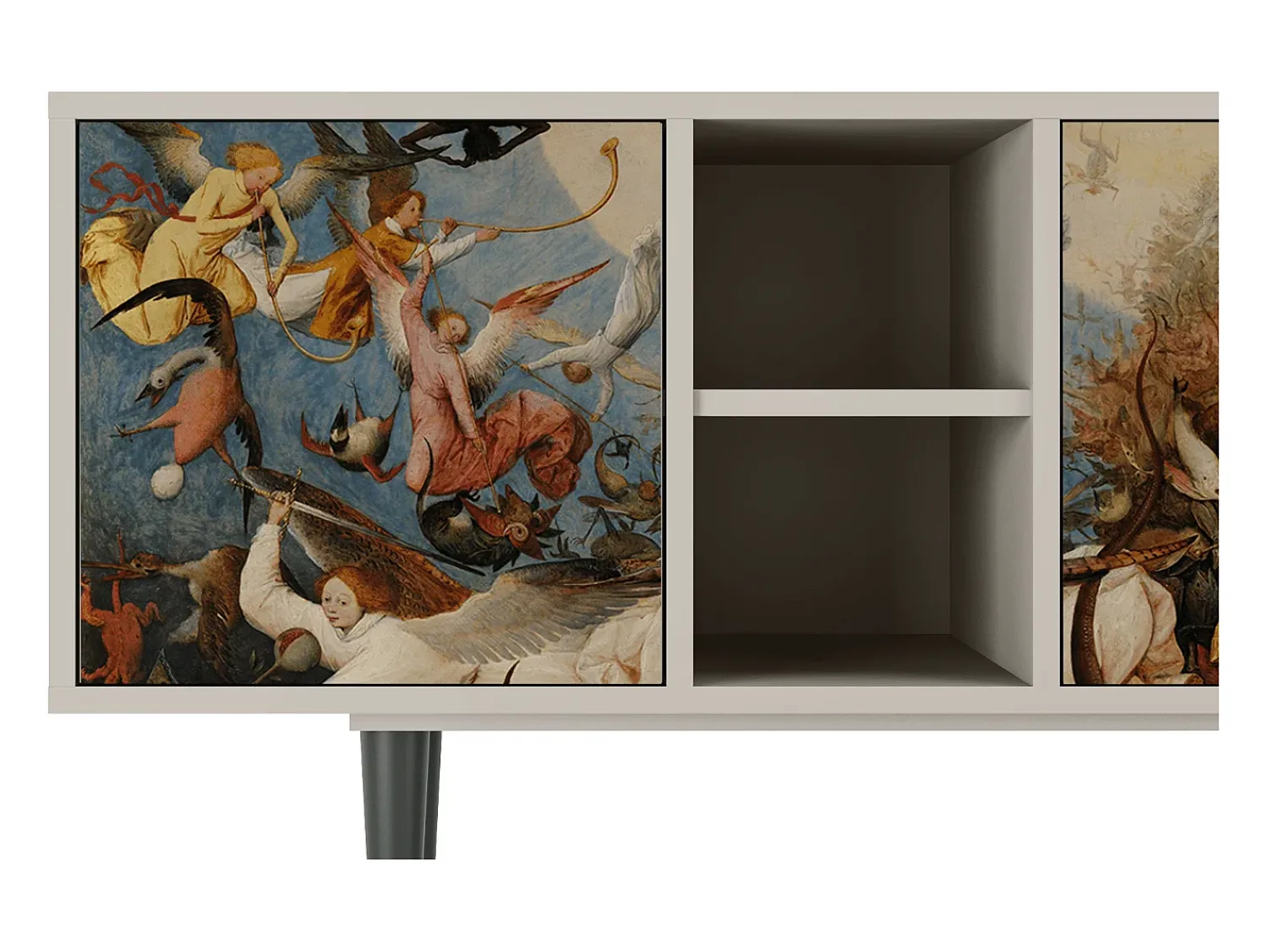 Móvel De Tv| Mueble de TV - 150х69х41 cm - T5 - The Fall, Areia Bege