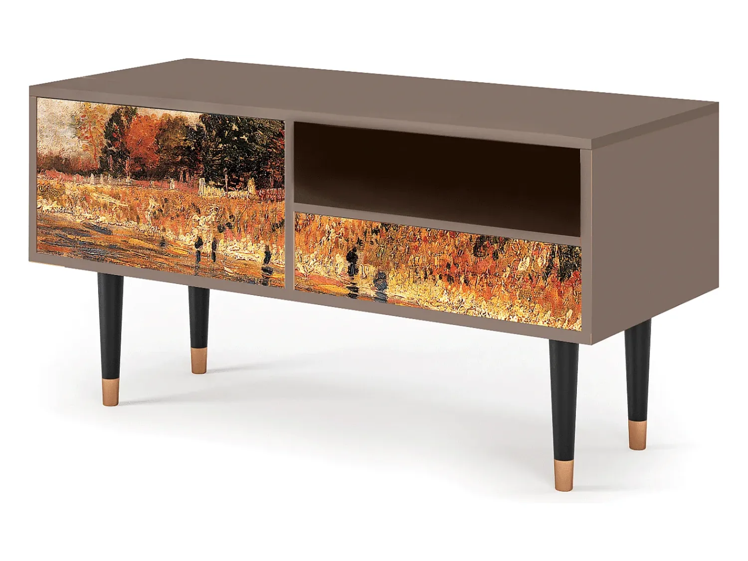 Mueble de TV - 115х59х48 cm - T3 - The Banks, Latte^ Móvel De Tv