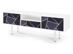 Mueble de TV - 170х59х41 cm - T6 - The Amethyst, Branco^ Móvel De Tv
