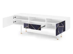 Mueble de TV - 170х59х41 cm - T6 - The Amethyst, Branco^ Móvel De Tv