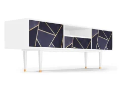 Mueble de TV - 170х59х41 cm - T6 - The Amethyst, Branco^ Móvel De Tv
