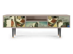 Móvel De Tv| Mueble de TV - 170х59х41 cm - T6 - The Cubist Paintings , Latte Bege