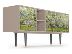Móvel De Tv* Mueble de TV - 150х69х41 cm - T5 - The Branco Orchard, Latte Bege