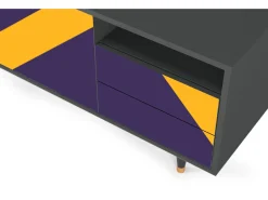 Mueble de TV - 125х56х41 cm - T7 - The Brightest Way, Antracite Cinza antracite