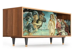 Móvel De Tv| Mueble de TV - 125х56х41 cm - T7 - The Birth of Venus, Nogueira Castanho