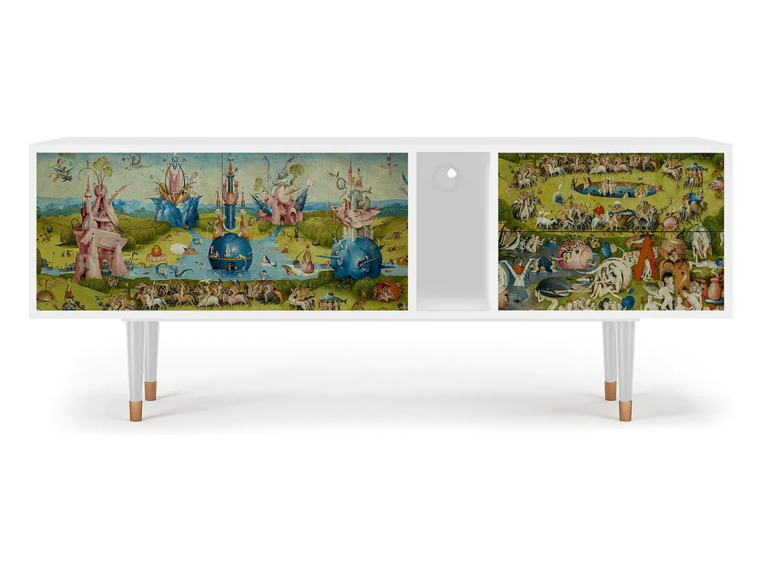 Móvel De Tv* Mueble de TV - 170х69х48 cm - T1 - The Garden 2 by Bosch, Branco Bege