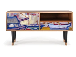 Best Mueble de TV - 115х59х48 cm - T3 - The Port of Collioure , Nogueira Castanho