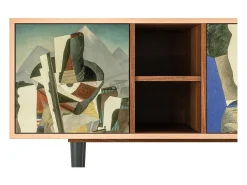 Mueble de TV - 150х69х41 cm - T5 - The Cubist Paintings , Nogueira^ Móvel De Tv