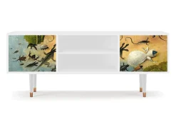 Mueble de TV - 170х69х48 cm - T2 - The Garden by Bosch, Branco^ Móvel De Tv