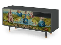 Móvel De Tv| Mueble de TV - 125х56х41 cm - T7 - The Garden 2 by Bosch, Antracite Cinza antracite
