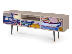 Móvel De Tv| Mueble de TV - 170х59х41 cm - T6 - The Turning Road, Latte Bege